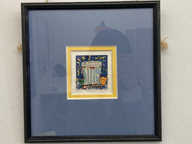 【真作】1987年 限定制作 ジェームス ・ リジィ JAMES RIZZI TRASH/トラッシュ 絵画 版画 直筆サイン 額装 ３Dシルクスクリーン 897