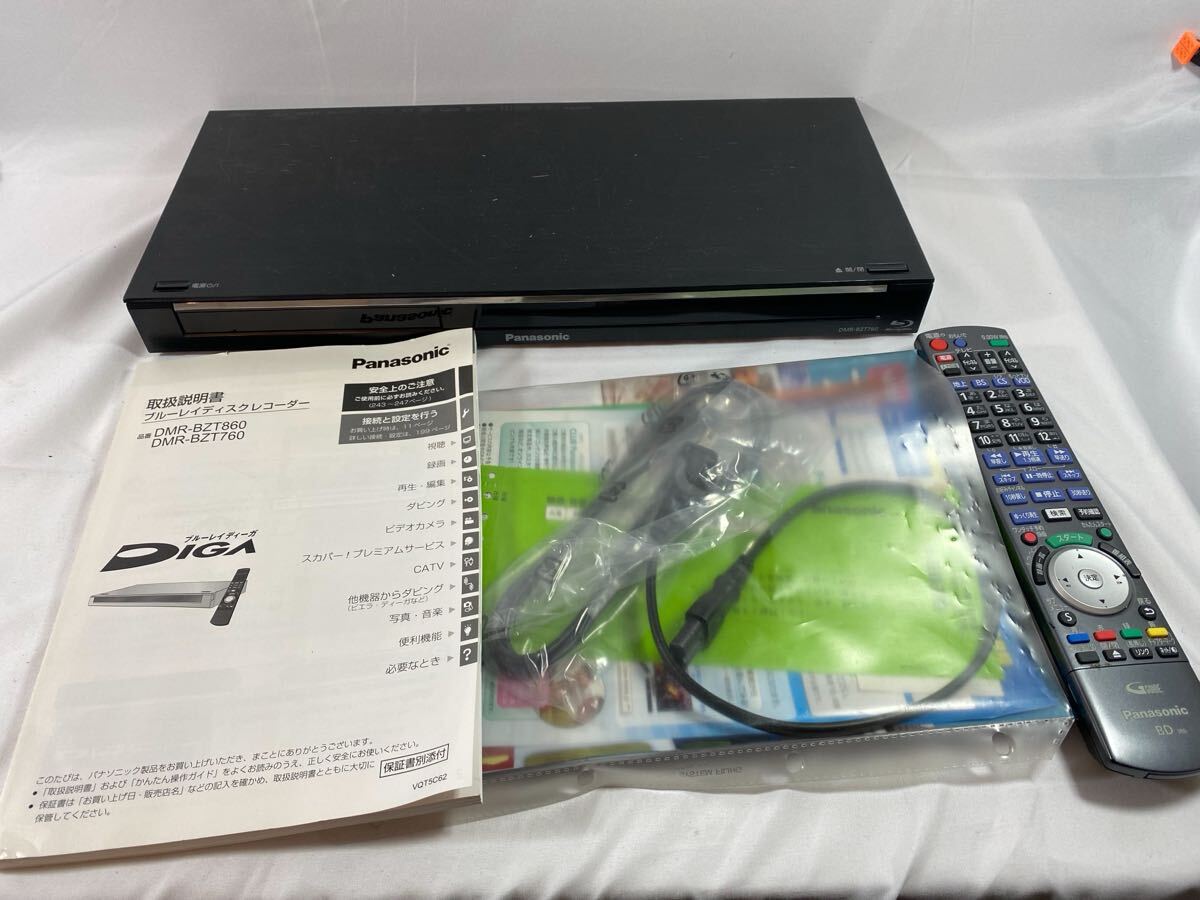 ⑤ Panasonic ブルーレイディスクレコーダー　DMR-BZT760 【05124】