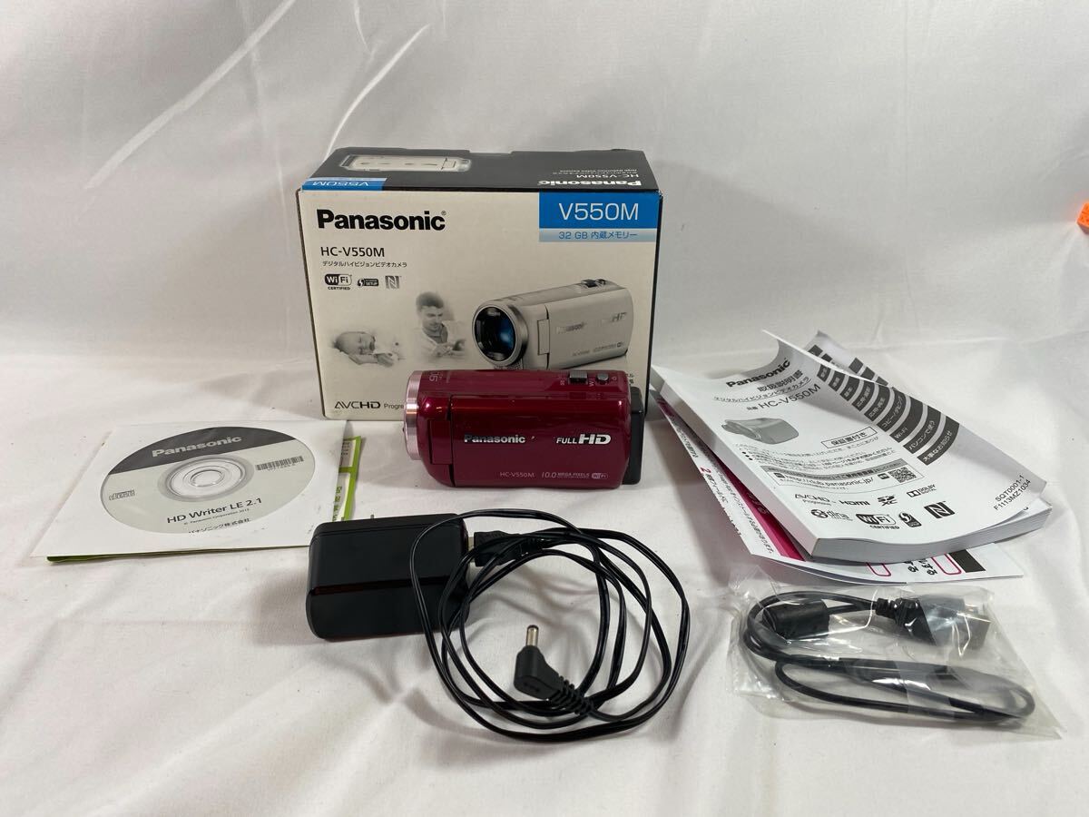 ④ Panasonic デジタルビデオカメラ　HC-V550M 通電確認済　【05120】
