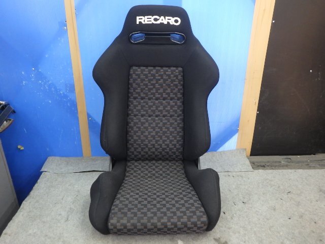 【E】 RECARO レカロシート SR2 SR-2 セミバケ セミバケットシート 両側ダイヤル 左/助手席側 1席 ブラック