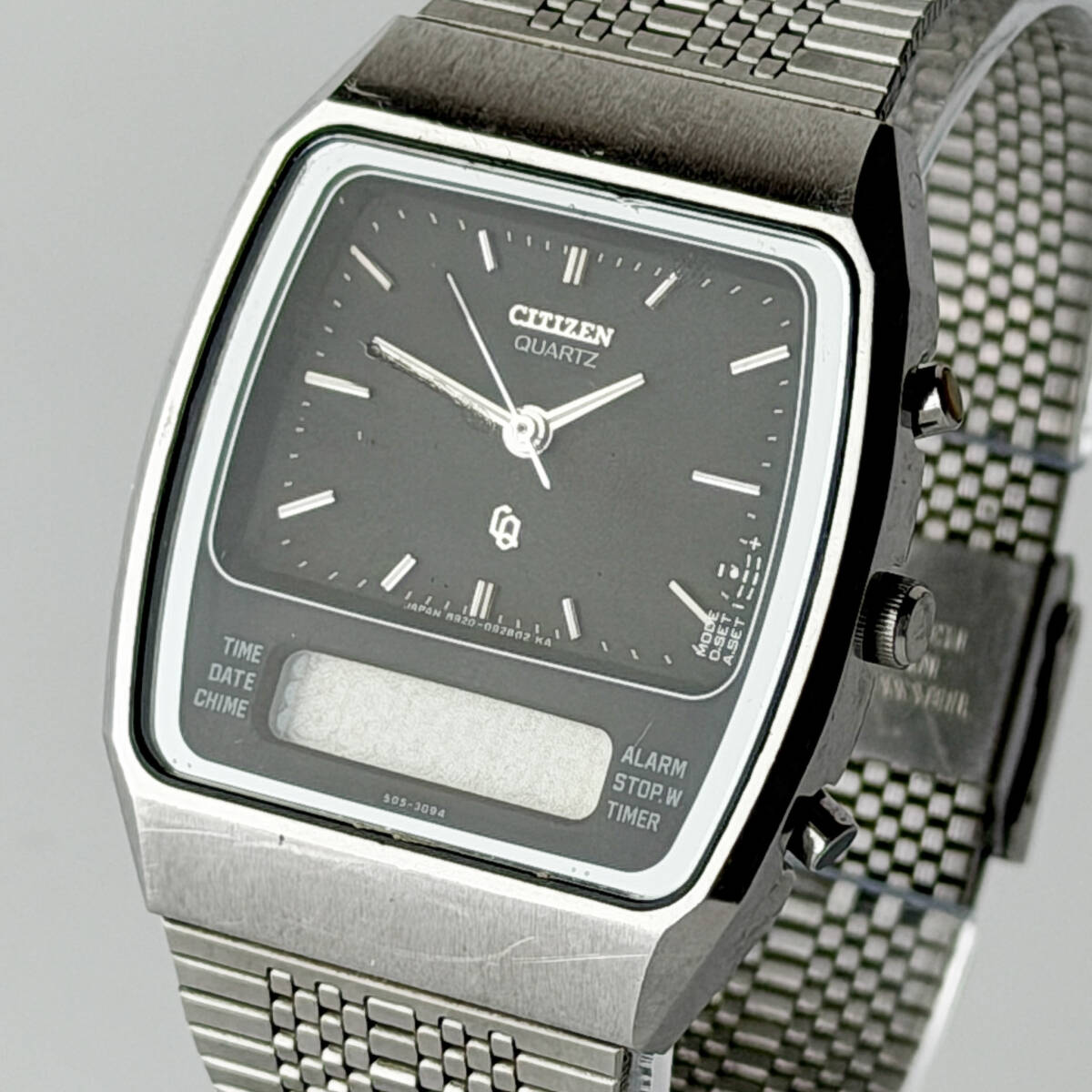 【54153Q】CITIZEN シチズン 41-8013 アナログ デジタル クオーツ メンズ腕時計 ヴィンテージ ジャンク 経年保管品 現状品
