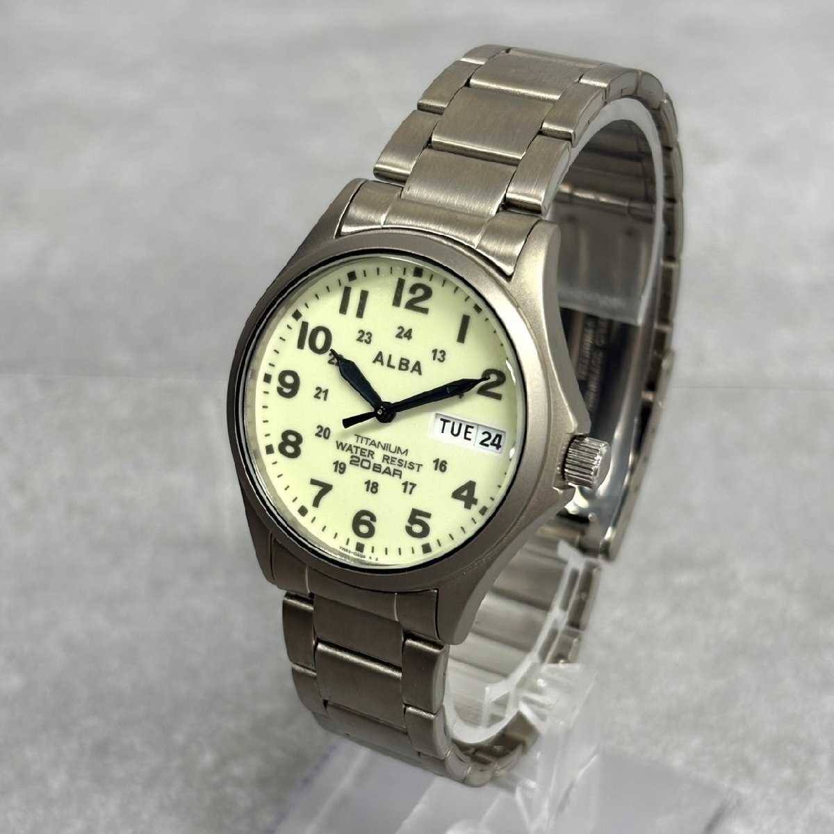 NT2505① SEIKO セイコー ALBA アルバ 7N43-0AE0 腕時計 クオーツ 現状渡し 中古 ジャンク品