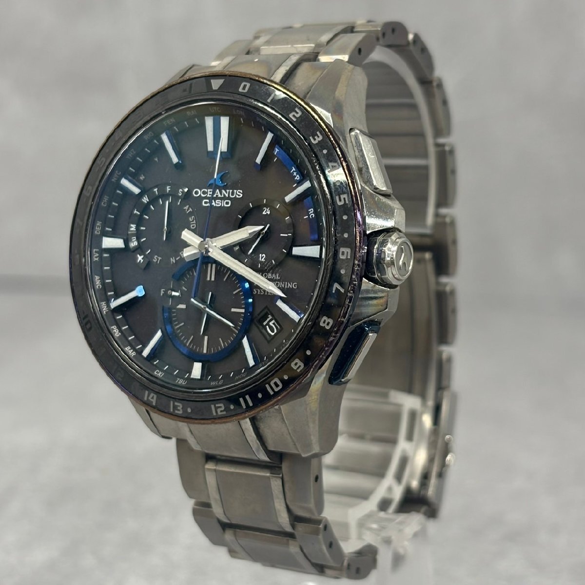 NT2583② CASIO カシオ OCEANUS オシアナス OCW-G1200 電波ソーラー 現状渡し 中古 ジャンク品