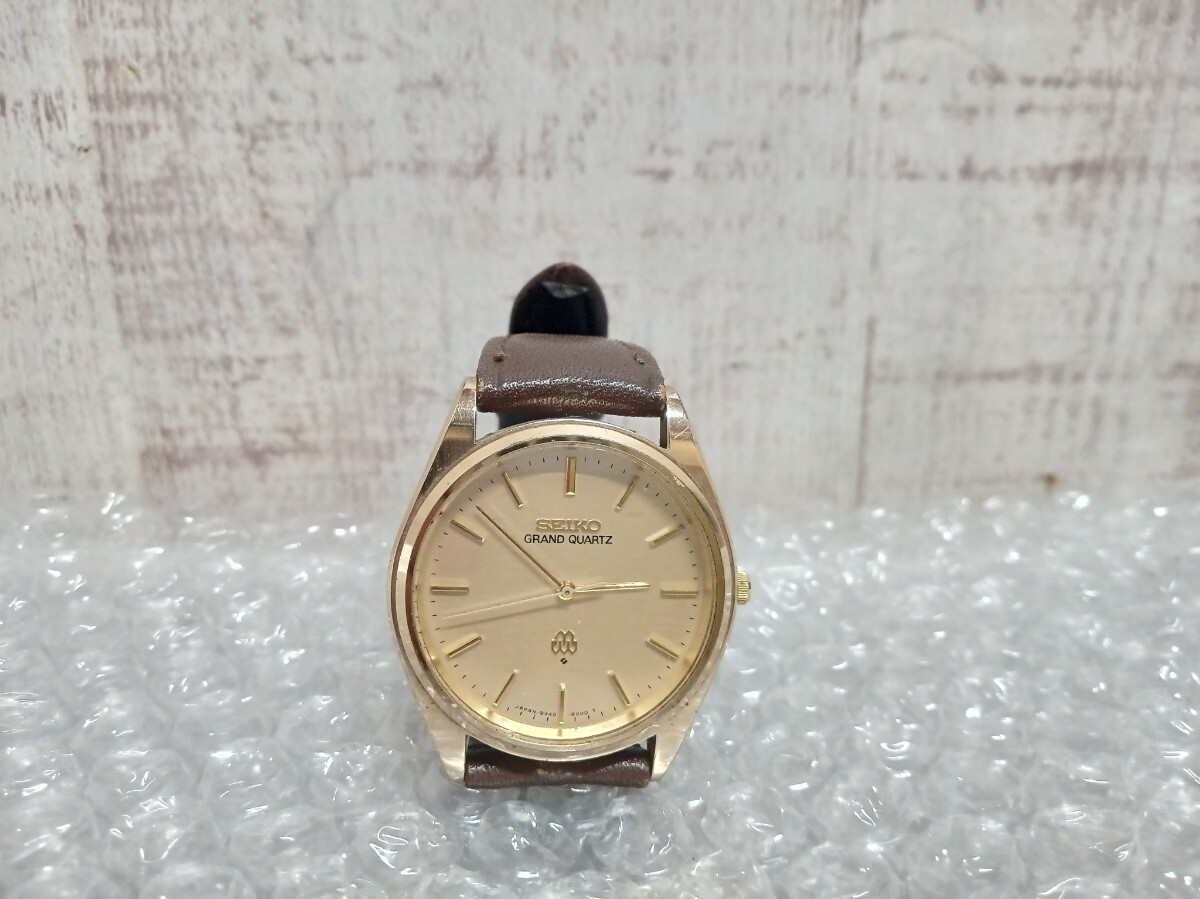SEIKO セイコー 9940-8010 GRAND QUARTZ グランドクォーツ　メンズ　腕時計　ゴールド　ビンテージ　ジャンク