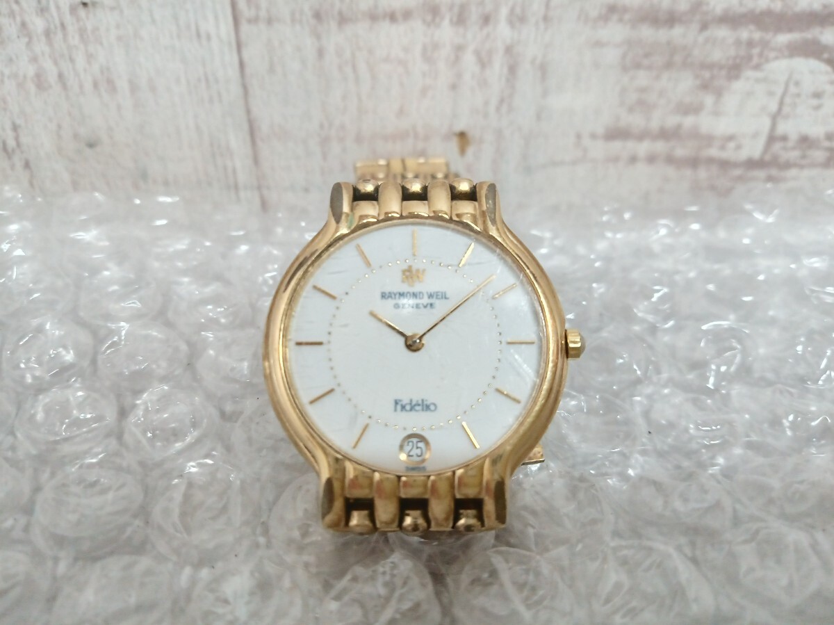 RAYMOND WEIL レイモンドウィル　GENEVE Fidelio 18K GOLD ELECTRO PLATED ジュネーブ　レディース　腕時計　ジャンク
