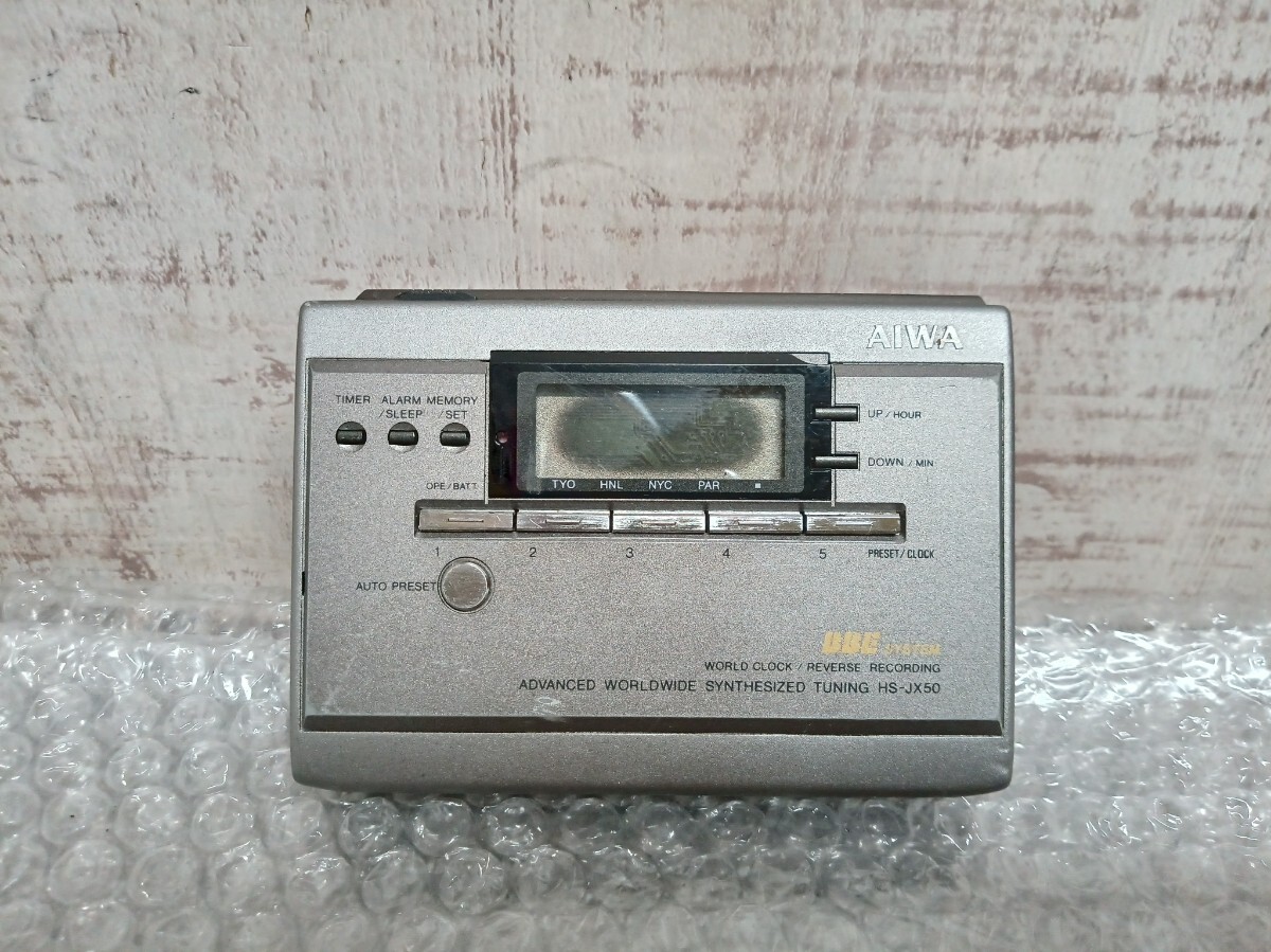 AIWA　アイワ　HS-JX50 カセットプレーヤー　Cassetteboy カセットボーイ　ステレオ　ポータブルプレーヤー　レコーダー　ジャンク