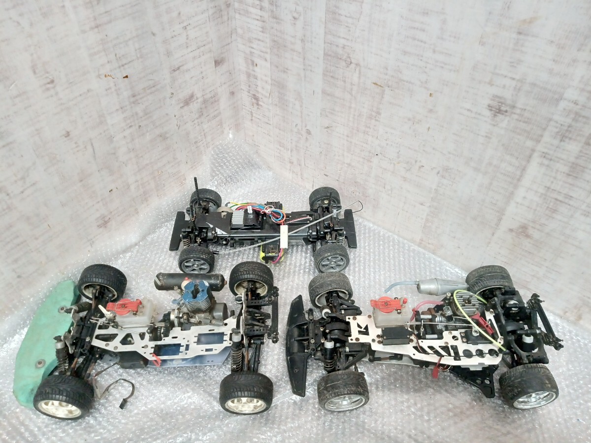 ラジコン　ラジコンカー　RCカー　まとめ　3点　エンジンカー　 KYOSHO　京商　 TAMIYA　田宮　タミヤ　ジャンク