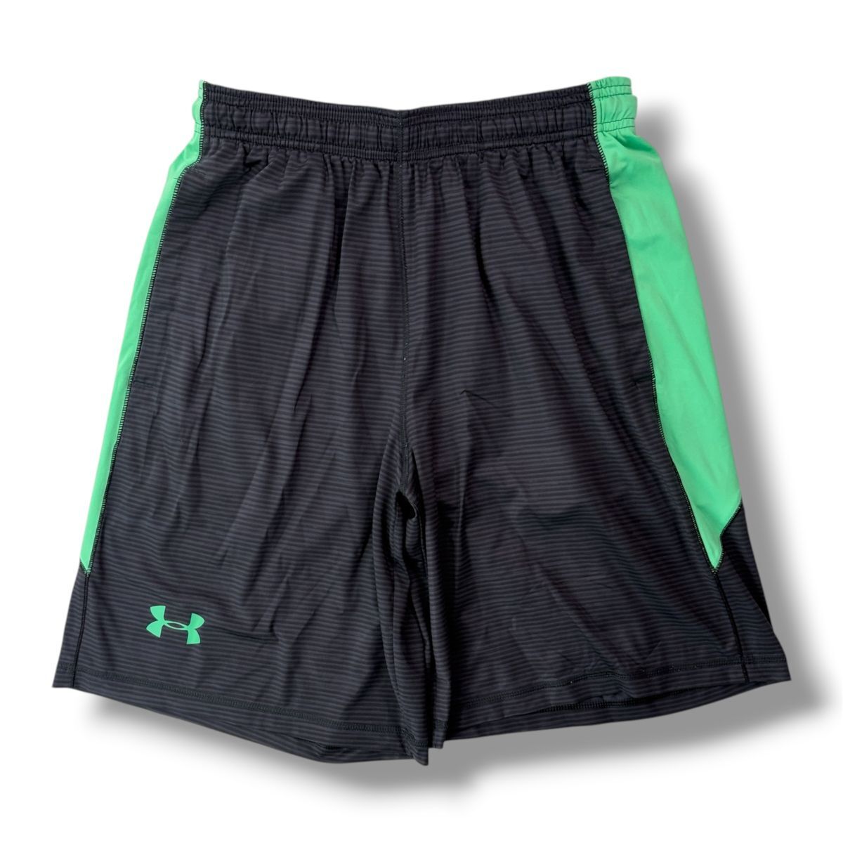 国内正規品★ UNDER ARMOUR アンダーアーマー メンズ バスケットボール ショーツ ハーフパンツ 短パン グリーン L バスパン BASKETBALL
