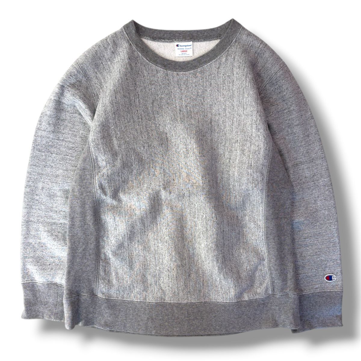 国内正規★Champion チャンピオン Reverse Weave リバースウィーブ スウェット トレーナー 杢グレー L ヘザー クルーネック ヴィンテージ