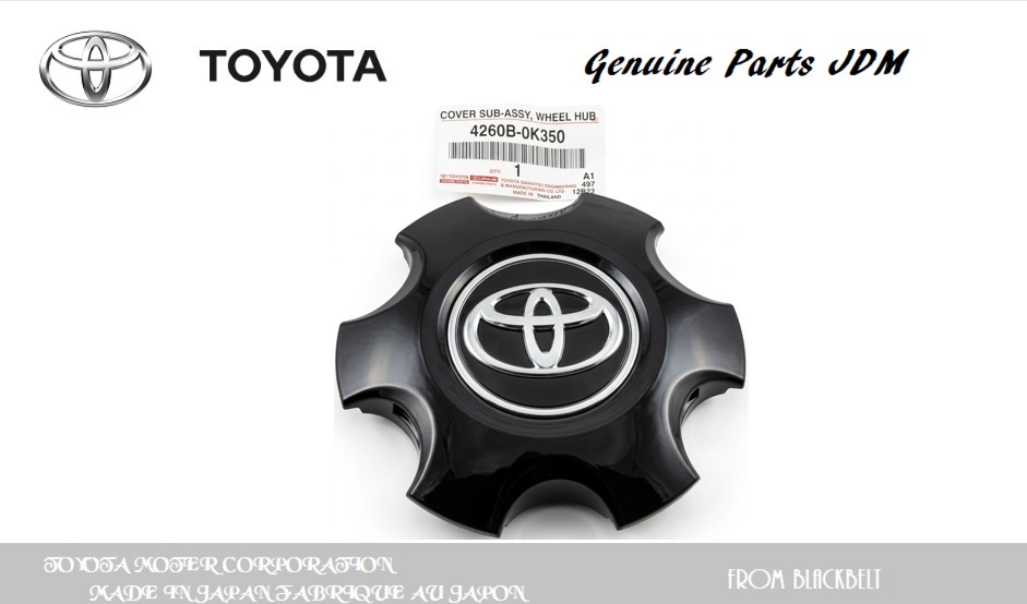 【トヨタ純正パーツ】Hilux GR Sports ホイルキャップ ブラック　センターキャップ　4260B-0K350