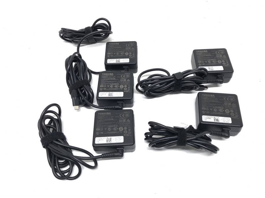 TOSHIBA PA5279U-1ACA REV03 ACアダプタ 20V 2.25A 計5個セット Type-C■一部保証品