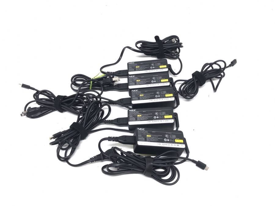 NEC ADLX45YCC2E ACアダプタ 20V 2.25A 計5個セット Type-C■一部保証品