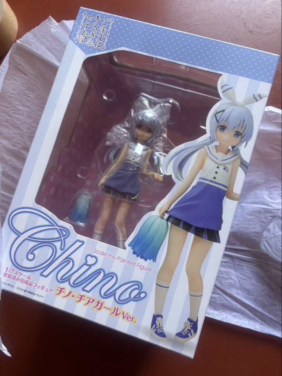 1円スタート　未開封　キャラアニ　ご注文はうさぎですか チノ　チアガールver 1/7 フィギュア