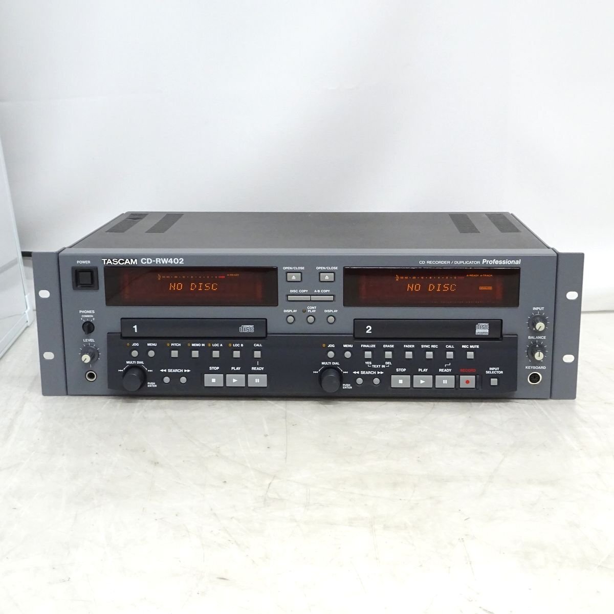 TASCAM CD-RW402 CDレコーダー/デュプリケーター 業務用CDデッキ【中古/動作品】#450397