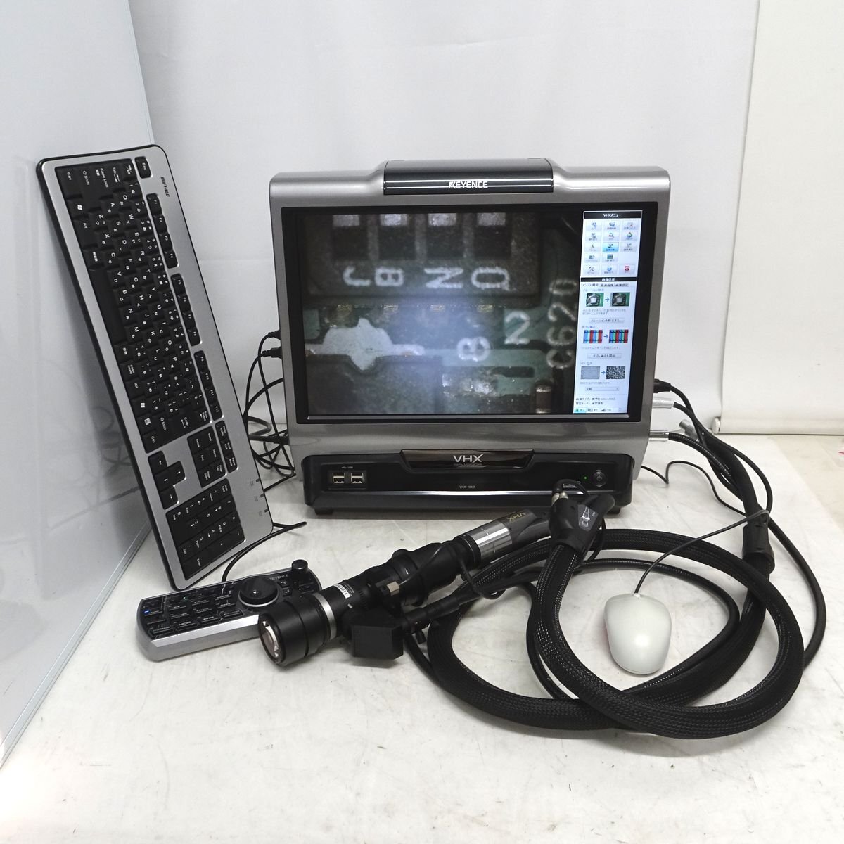KEYENCE VHX-1000 キーエンス デジタルマイクロスコープ VHX-1020 + VH-Z50L 500倍ズームレンズ付き【中古/動作品ですが現状品】#446916