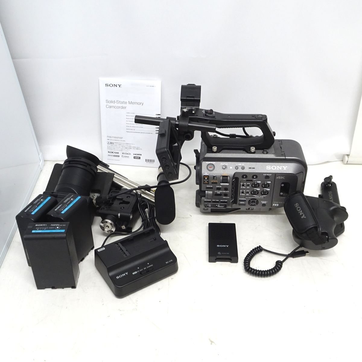 SONY PXW-FX9V 4K ラージセンサー XQD XDCAM メモリーカムコーダー （使用136時間/付属品多数）【中古/動作品】#W448500W