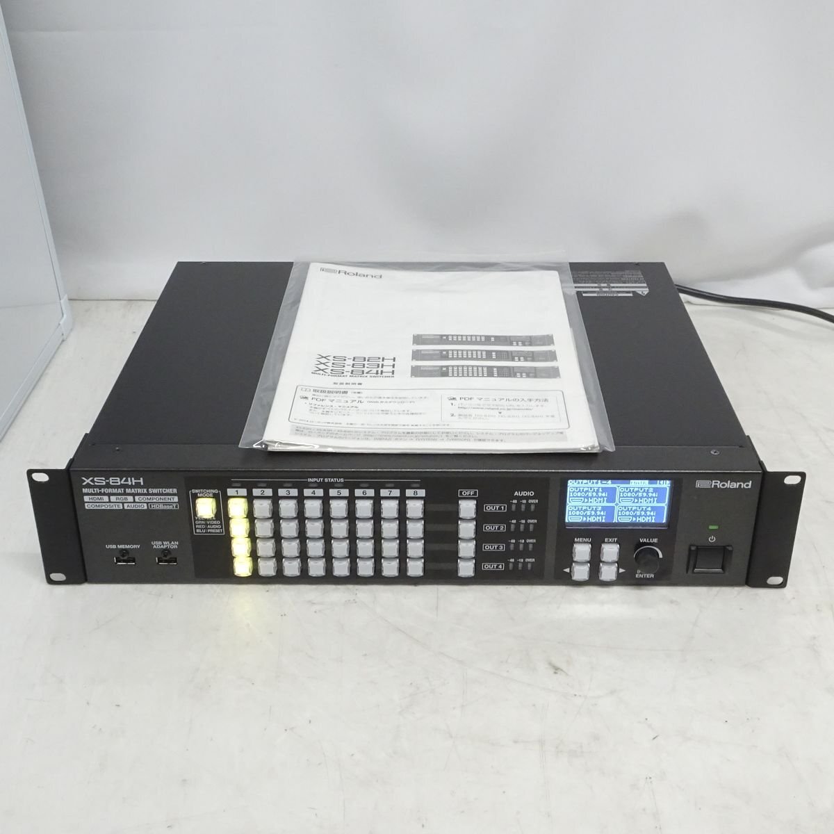 Roland XS-84H マルチフォーマット マトリクス スイッチャー（HDMI、VGA、WUXGA＆1080p対応）【中古/動作品】#448289