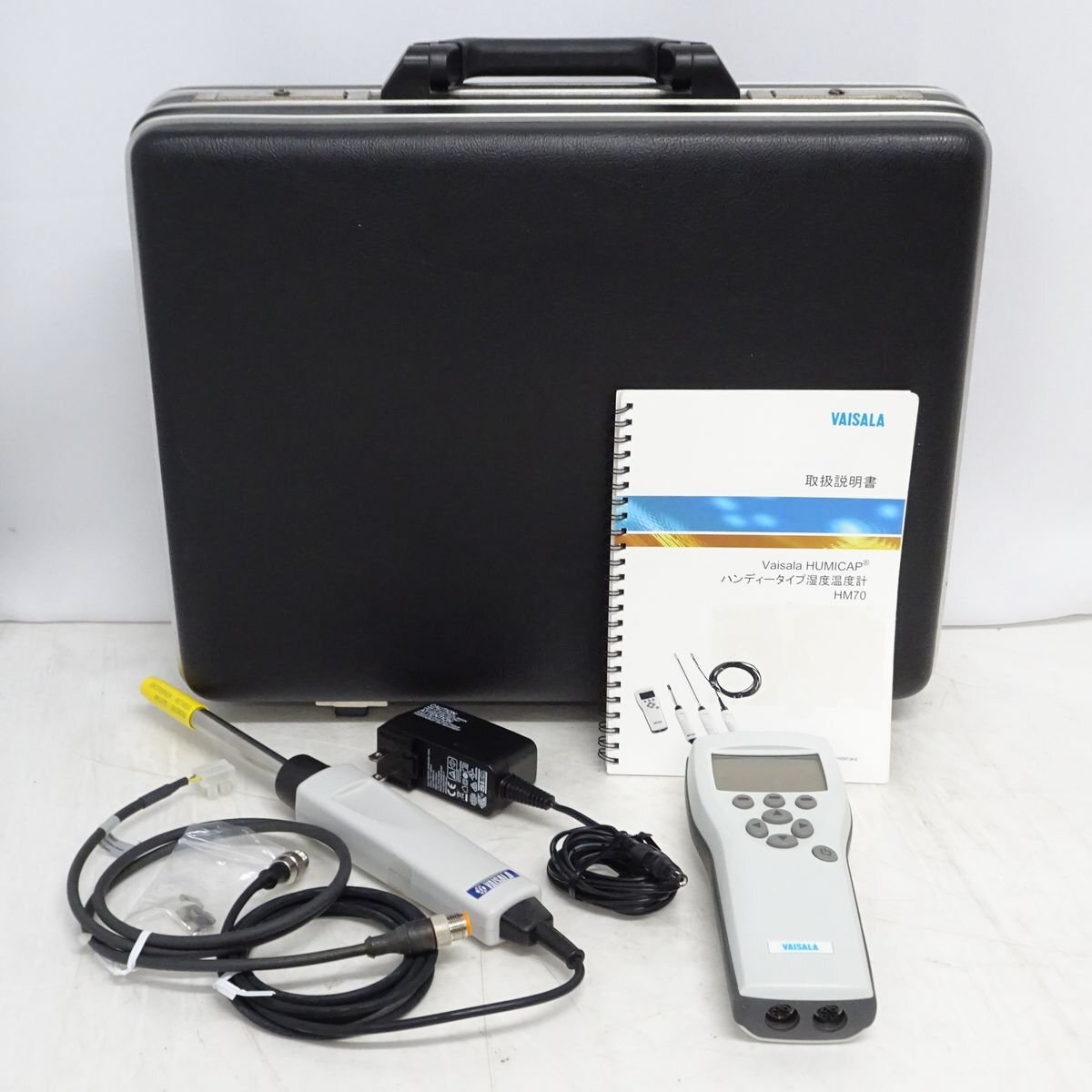 Vaisala HM70 ハンディタイプ湿度温度計 HMP75プローブ/取扱説明書 付き ヴァイサラ【中古/温度湿度検知OK/現状品】#447679