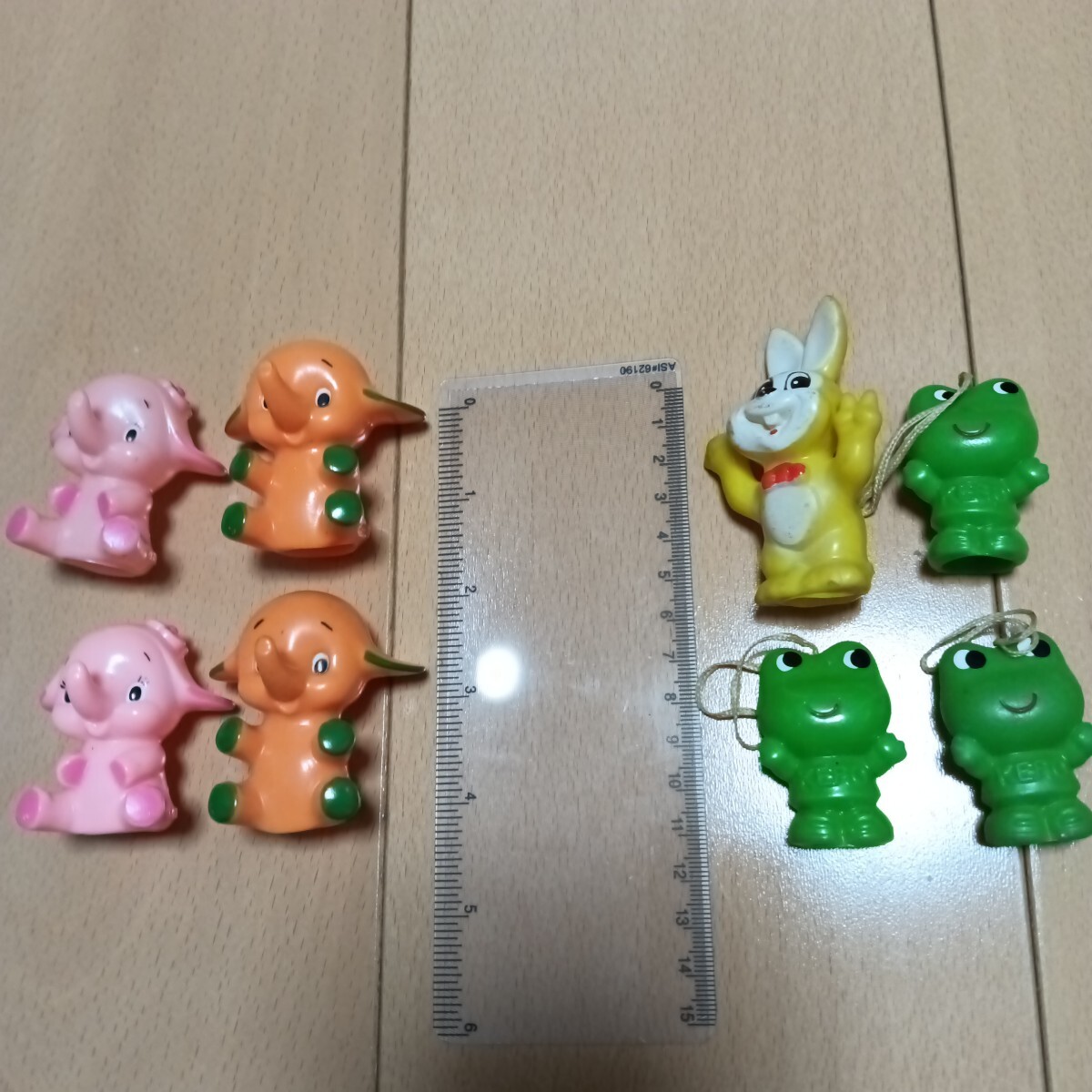 ソフビフィギュア　 ソフビ サトちゃん ケロちゃん　ピョンチャン　 昭和レトロ　中古品　8体セット