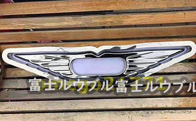 激安 高品質 日野 ふそう ISUZU　フロント アンドン 大型　中型 　バスマーク　鏡面 ステンレス製 ライト付き デコトラ レトロ 1P