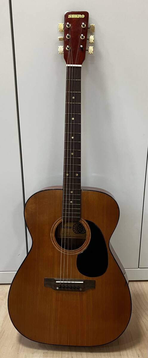 【331229】ギター　SHERO　江口楽器　Eguchi Gakki Co., Ltd.　F-10　ジャパンビンテージギター　アコースティクギター　中古品　現状品