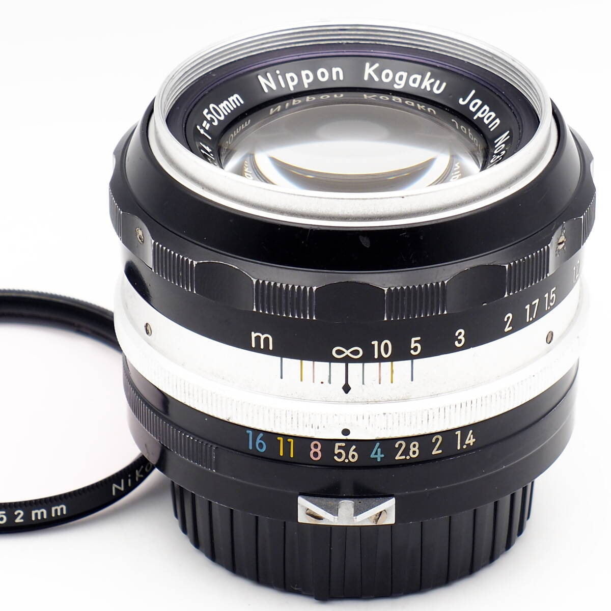 NIKKOR-S Auto 50mm F1.4 Nippon Kogaku Japan L:No.318015 PAT. PEND. オートニッコール 50/1.4 最初期型 1962年頃 F ヴィンテージ希少