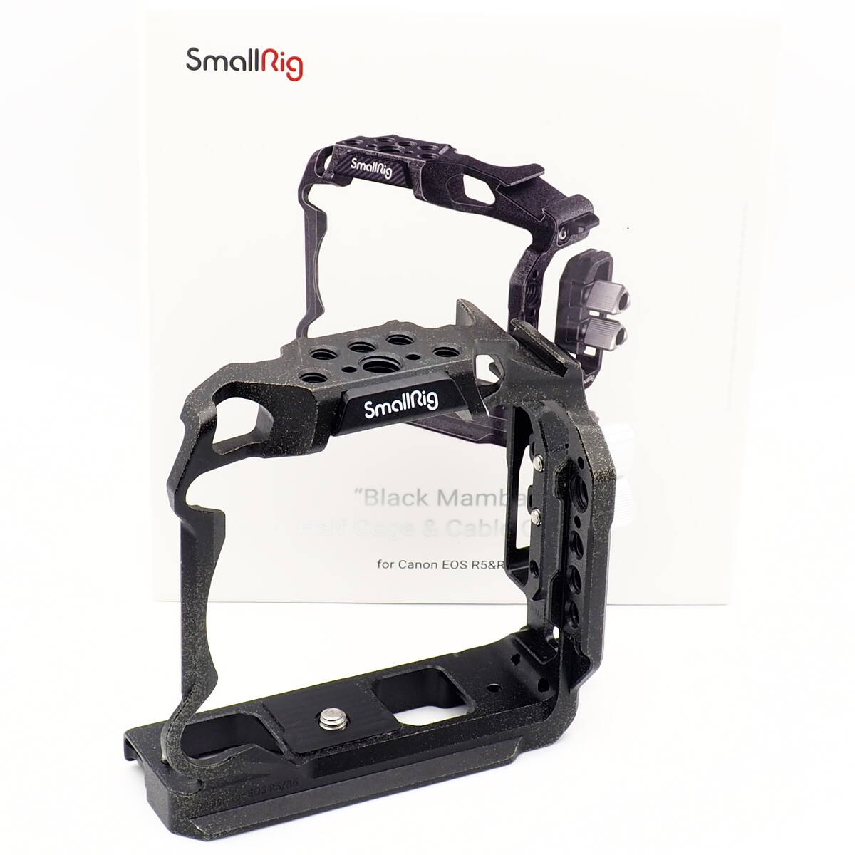 SmallRig 3656 Black Mamba Half Cage & Cable Clamp for Canon EOS R5 / R5C & R6 ブラックマンバ ハーフカーゴ ケーブルクランプ付
