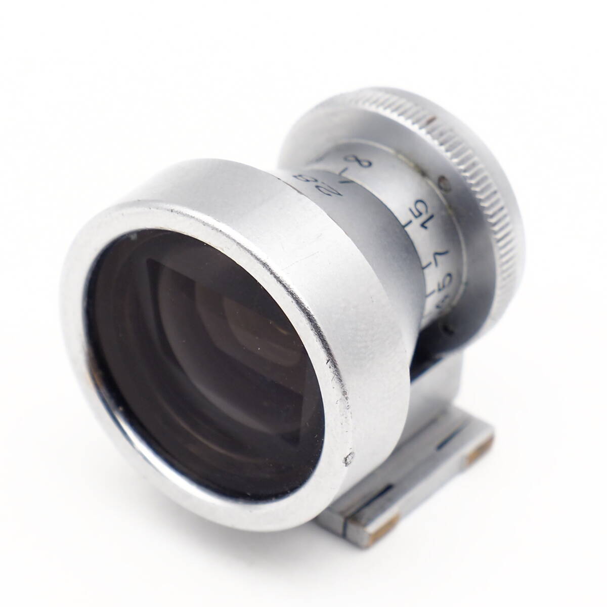 Nikon View Finder 2.8cm SILVER CHROME for NIKKOR 28mm S2 S3 Leica Canon Nicca CONTAX Nikon JAPAN 日本光学 ファインダーヴィンテージ