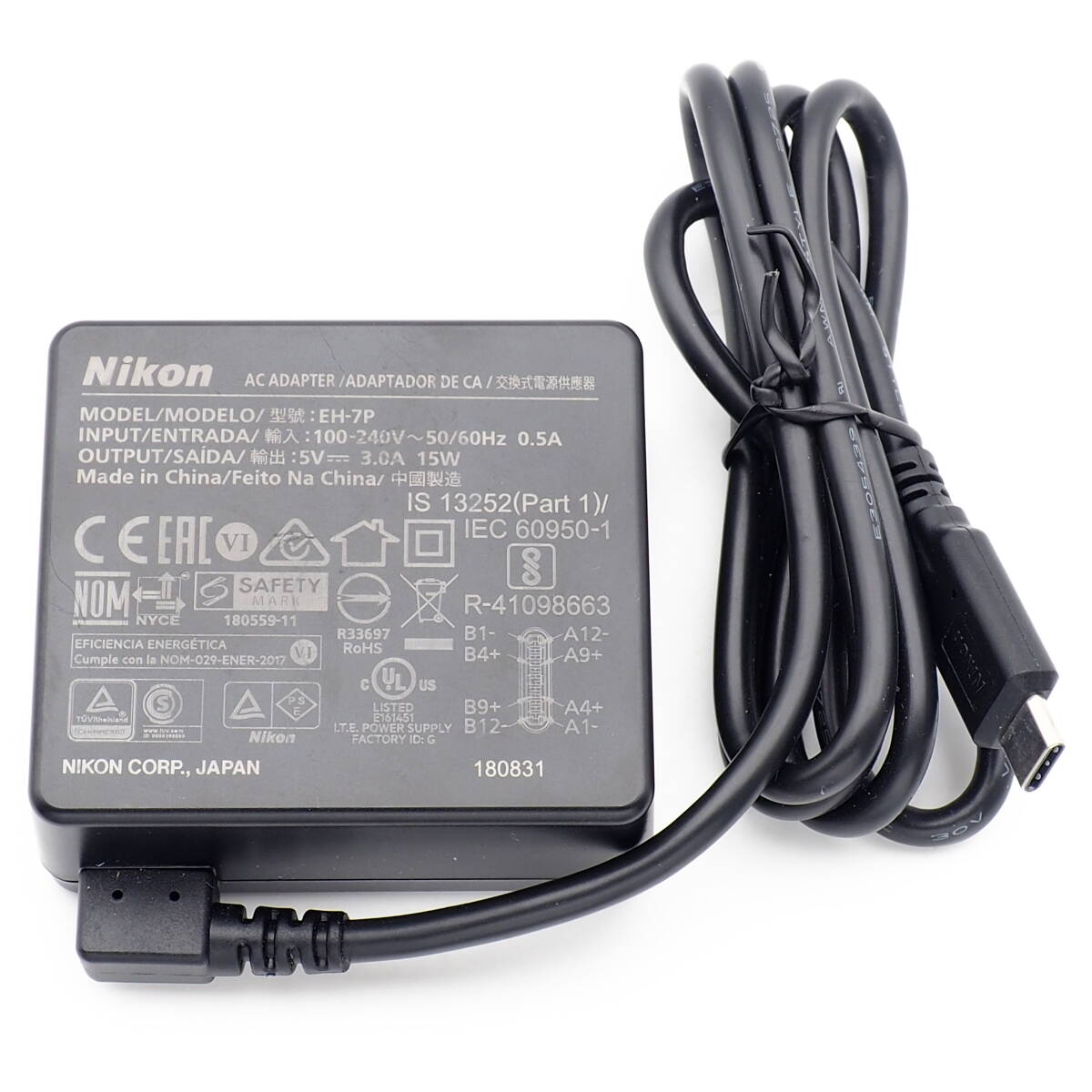 Nikon EH-7P 本体充電ACアダプター for Z9 Z8 Z7II Z7 Z6III Z6II Z6 Z5II Z5 Zf Z30 Zfc D780 MH-34 EN-EL15b EN-EL-15c USB-C 180831
