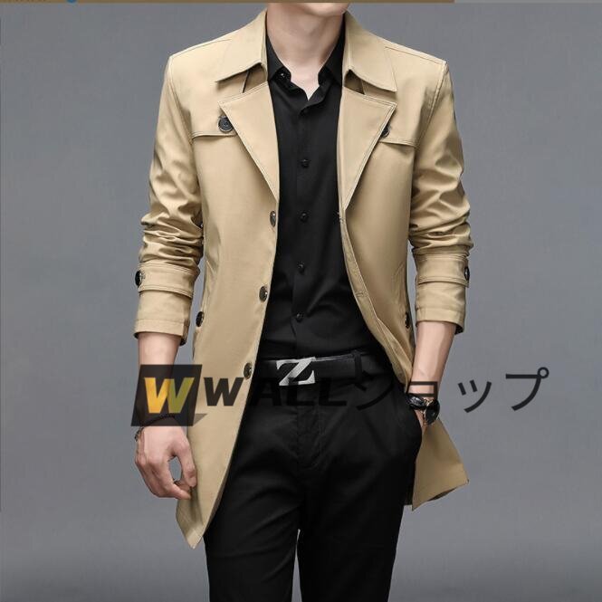 新品トレンチコート メンズ ビジネスジャケット チェスターコート ジャケット ロングコート 大きいサイズ　通勤 M~9XL