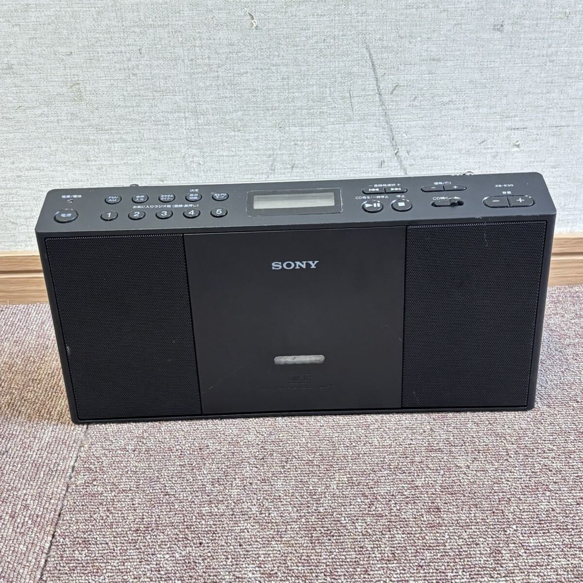 SONY ZS-E30 パーソナルオーディオシステム ソニー ブラック CDラジオ 