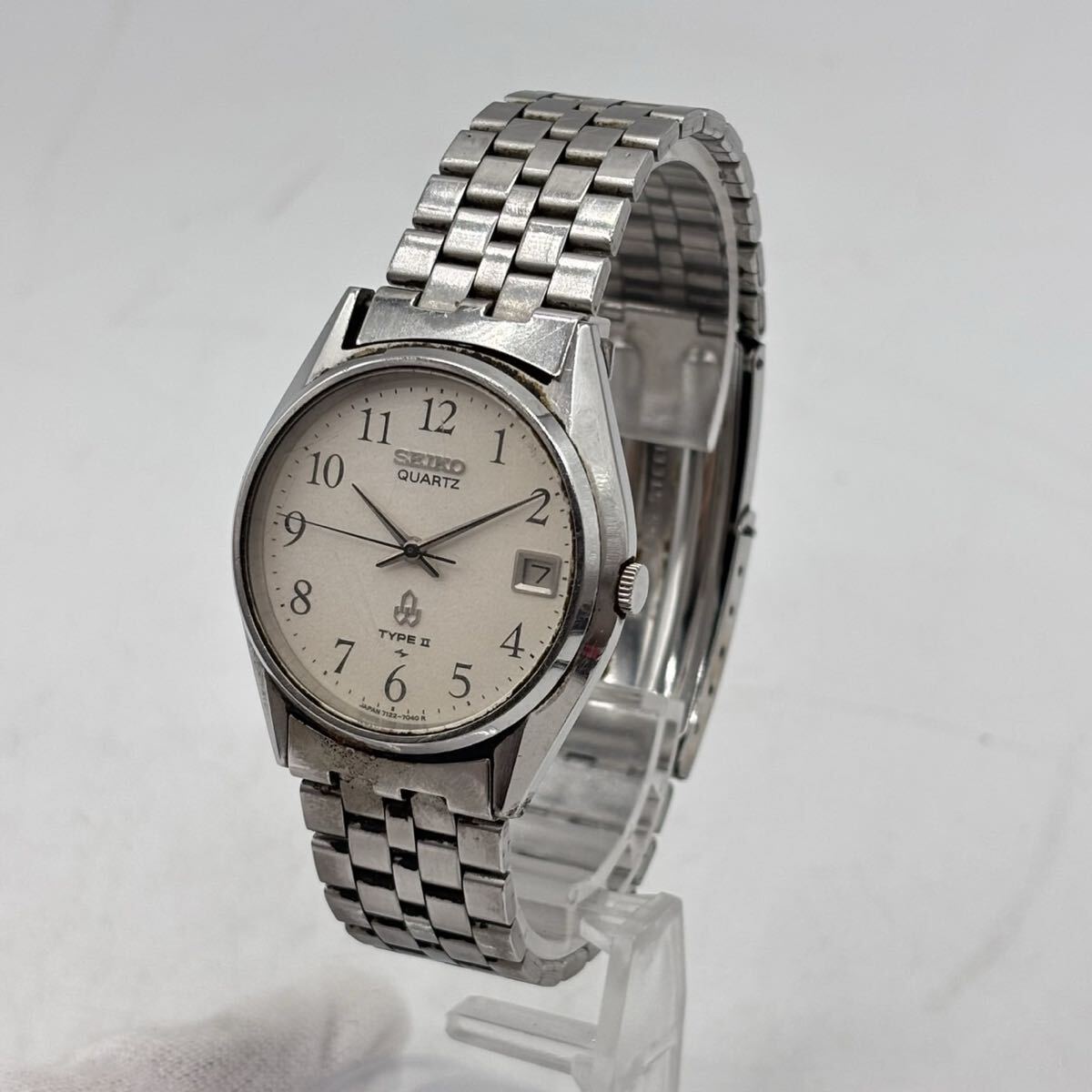 SEIKO QUARTZ TYPE II 7122-7020 セイコー クォーツ デイト 腕時計 