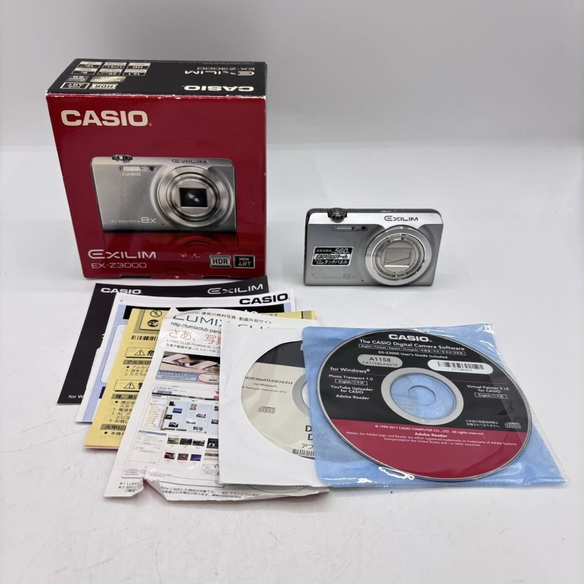 CASIO EXILIM EX-Z3000 カシオ エクシリム コンパクトデジタルカメラ デジカメ コンデジ シルバー