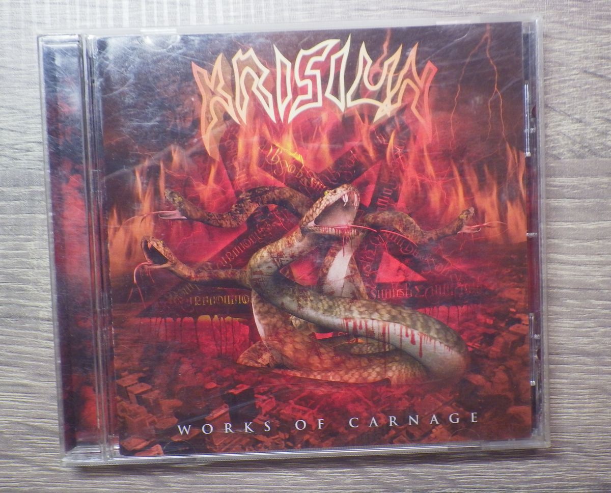 KRISIUN / Works of Carnage クリジウン ワークス・オブ・カーネイジ 国内盤 帯なし デスメタル ブラジル産 SlayerとVenomのカバー収録