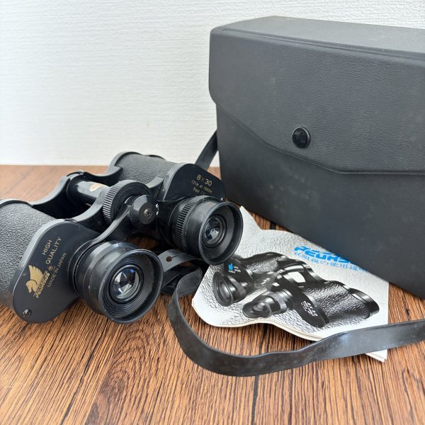 PEGASUS ペガサス 双眼鏡 8×30 ヴィンテージ ケース付 説明書付 アンティーク 【同梱〇一律送料♪】