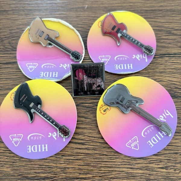 hide with Spread Beaver ギター ピンバッジ グッズ 5点セット レア ビンテージ 中古品