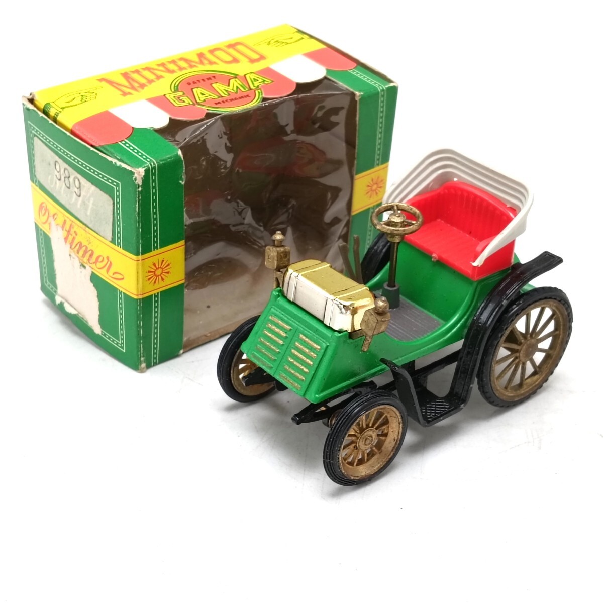 【A5025】長期保存品 1/46 MINIMOD GAMA 989 Oldtimer PATENT MECHANIC 当時物 現状品 ミニカー 箱付