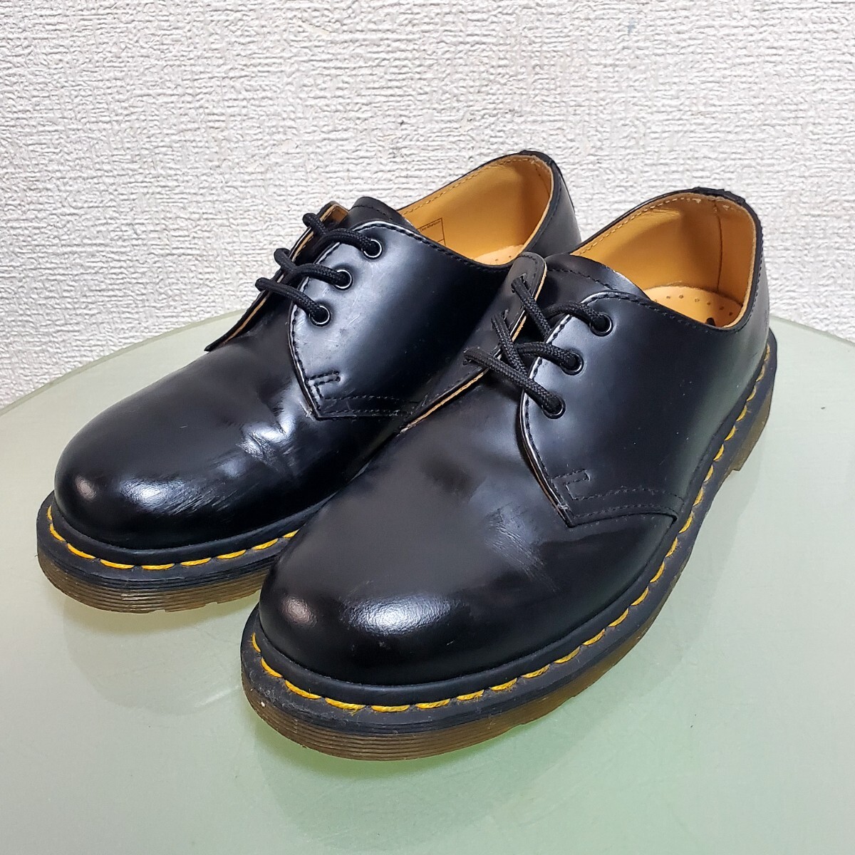 Dr.Martens ドクターマーチン レザーシューズ レザーブーツ 3ホール UK5 US7 EU38 約24㎝ ブラック 人気モデル 