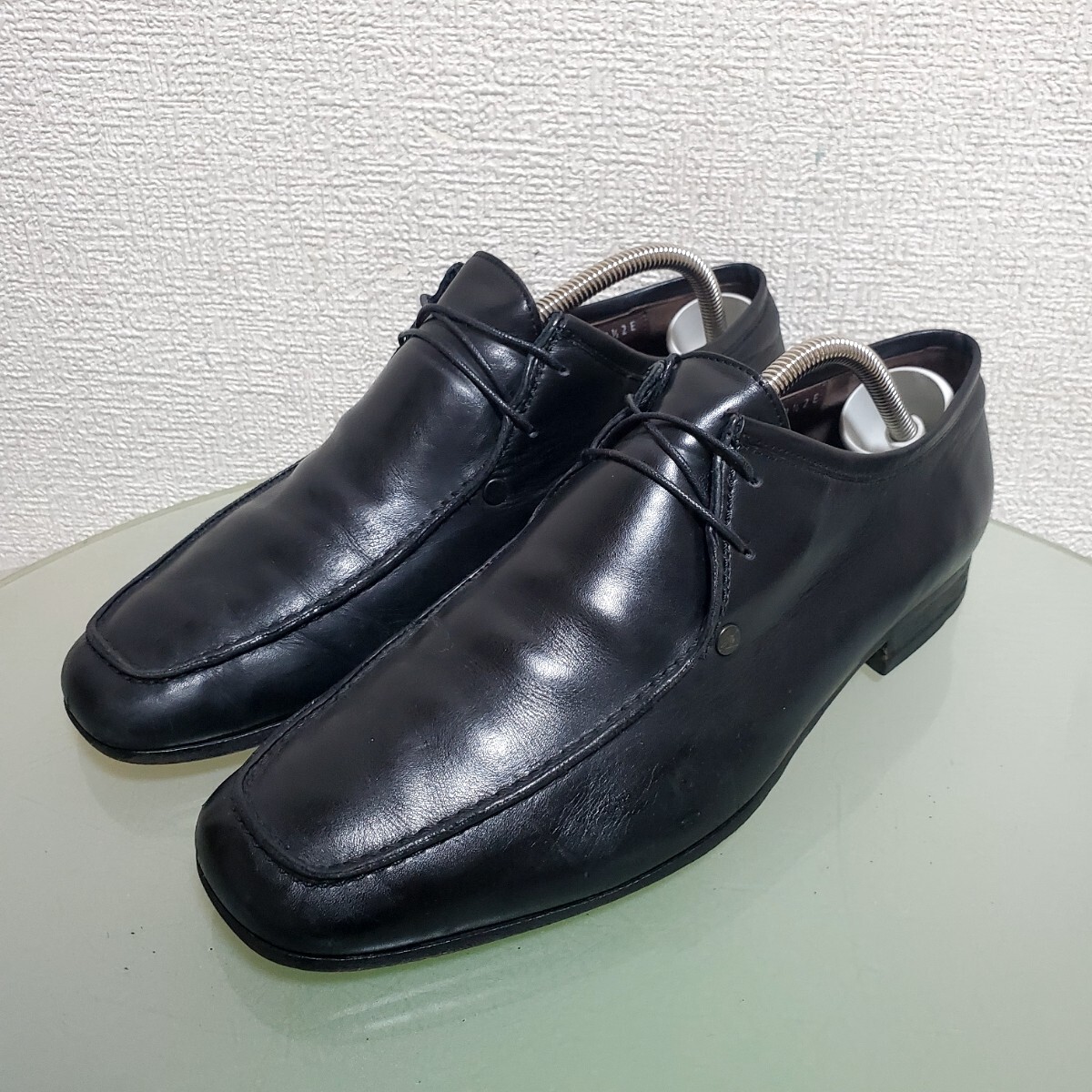 Salvatore Ferragamo サルヴァトーレフェラガモ レザーシューズ ビジネスシューズ 8.5 約26.5㎝ EE ブラック 人気モデル イタリア製 高級靴