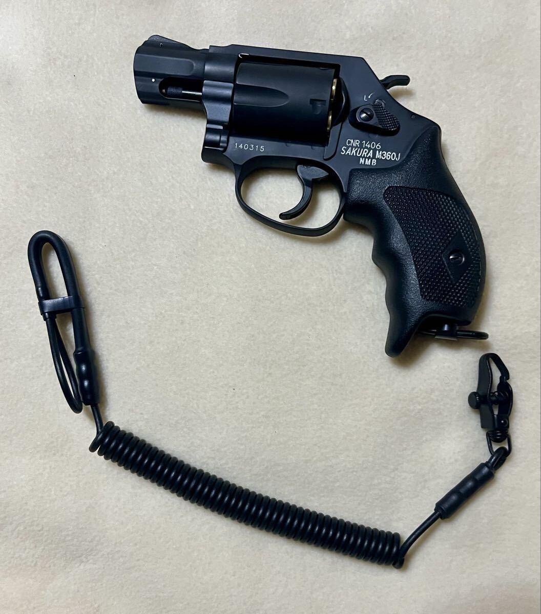◆送料無料 新品 未使用 けん銃吊り紐 ランヤード カールコード 警察拳銃 SAKURA エアウエイト ニューナンブなどに