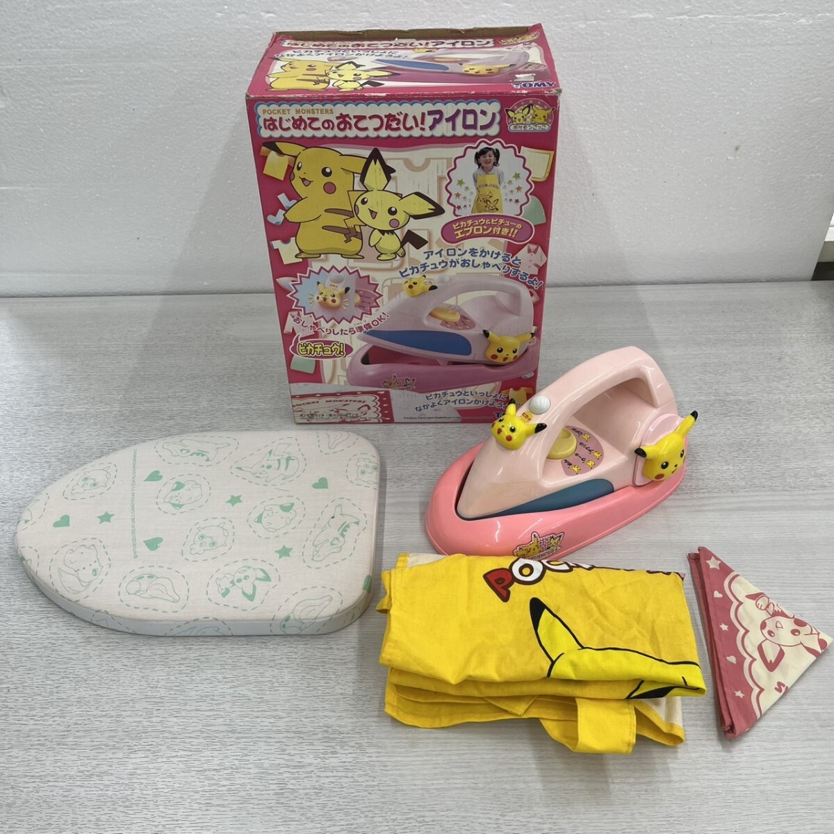 今2605-832 ポケットモンスター はじめてのおてつだい！ アイロン ポケモン ピカチュウ ポケモンキッズ トミー 当時物 (ニ)