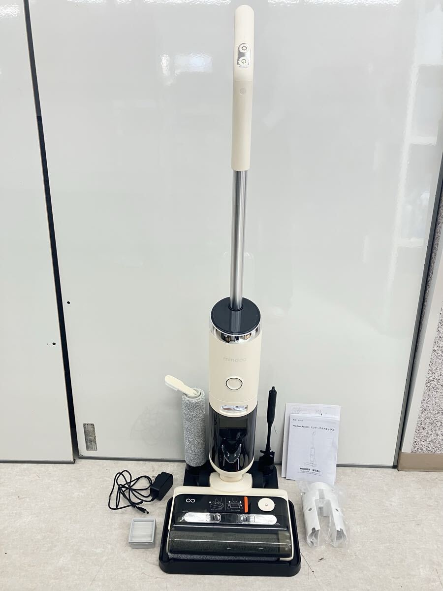 今2605-043 ミンドーアクアエックス　Mindoo AquaX 掃除機 水拭き掃除機 コードレス MIA-N001 CRM 家庭用　室内用　動作確認済み 【最終】