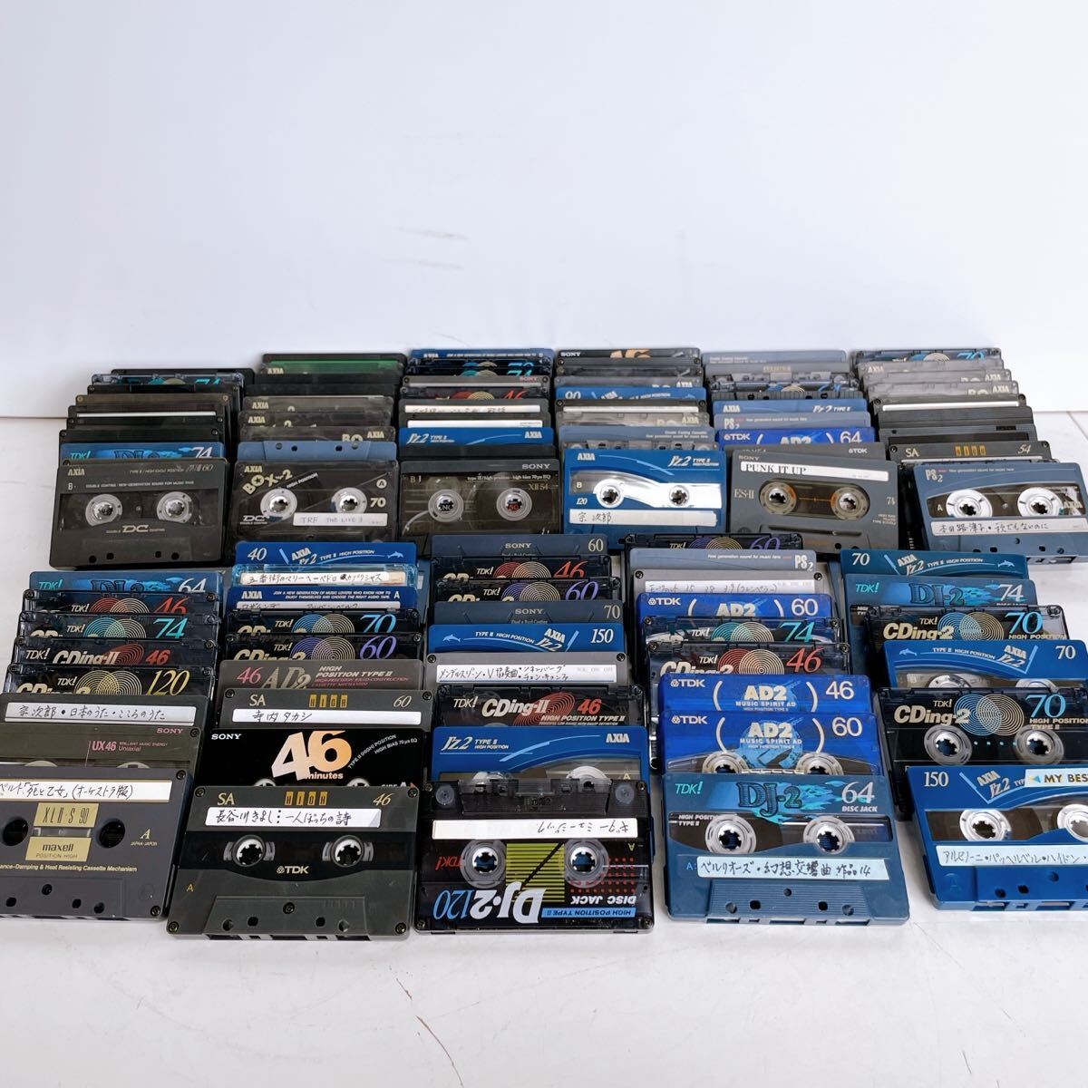 711(中古) ハイポジション カセットテープ 107枚 まとめ売り ハイポジ 記録媒体 動作確認未確認 現状品