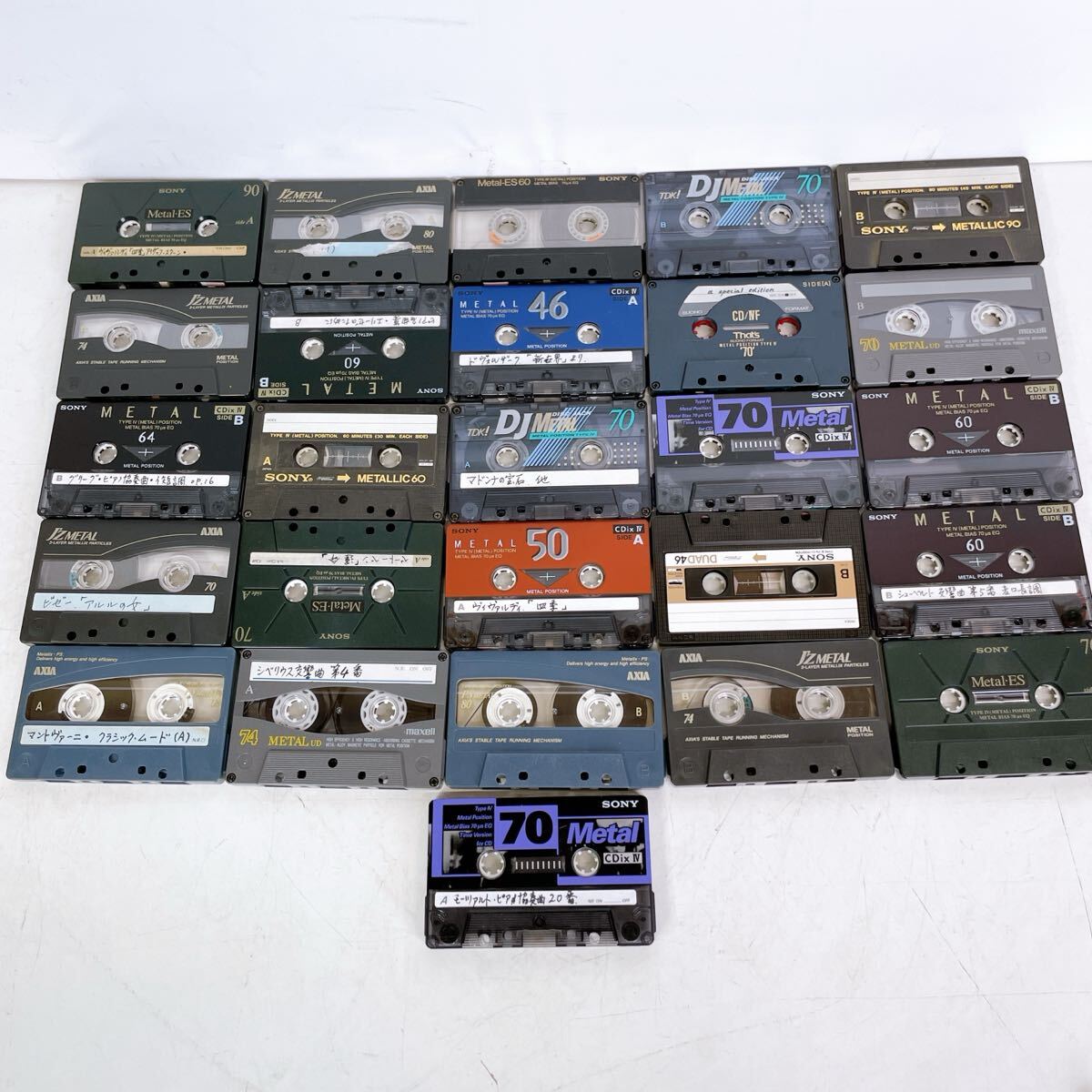 712(中古) METAL POSITION カセットテープ 26枚 まとめ売りメタル ポジション 記録媒体 動作未確認 現状品