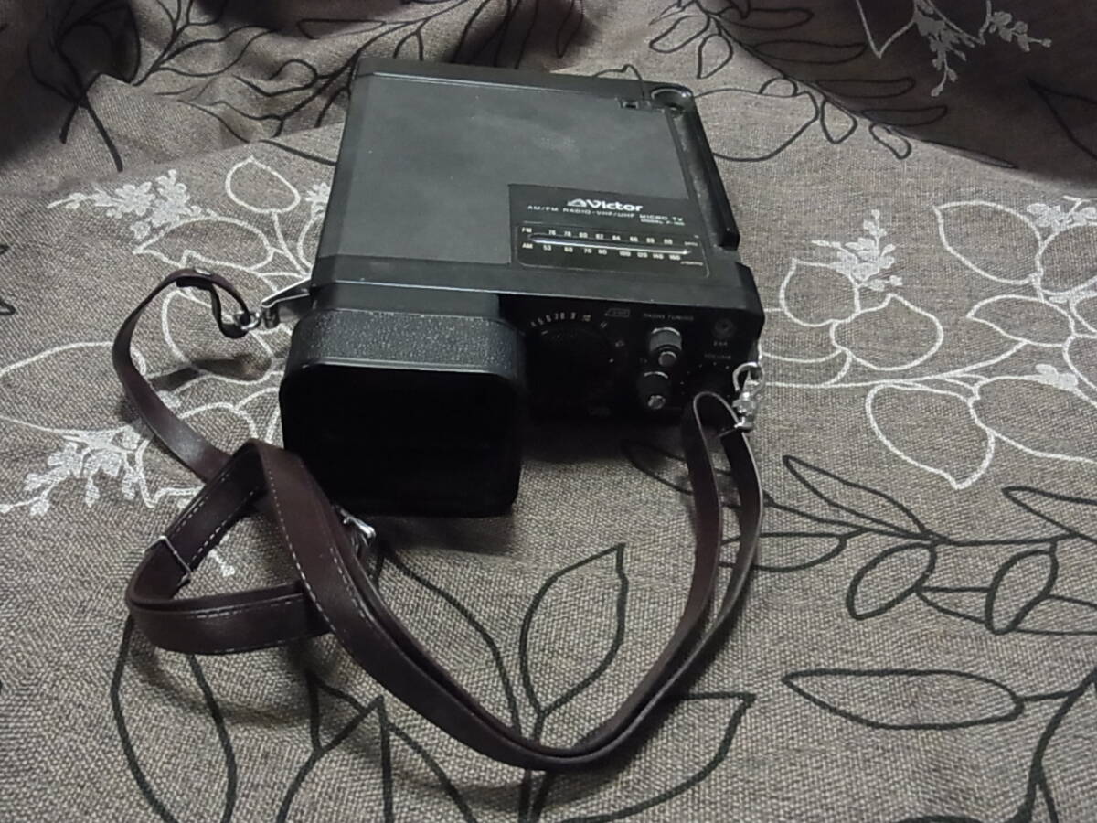 レトロ　Victor ラジオ-テレビジョン受信機　P-100　単3電池駆動　動作確認済