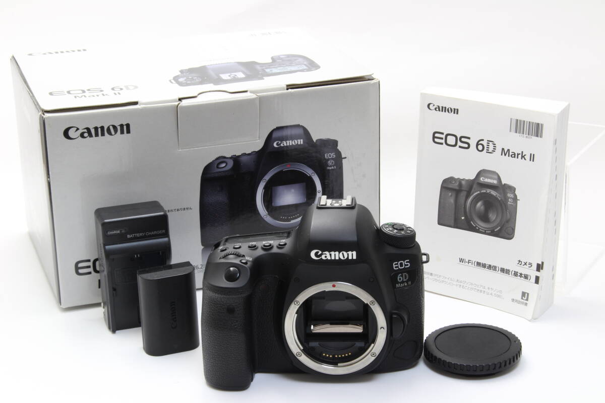 A (美品) Canon キヤノン EOS 6D Mark II 2 ボディ フルサイズ 初期不良返品無料