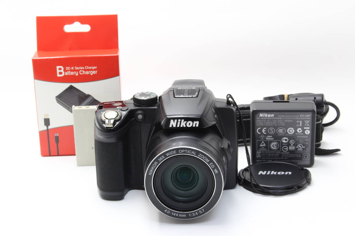 B+ (並品) Nikon ニコン COOLPIX P500 ブラック 初期不良返品無料