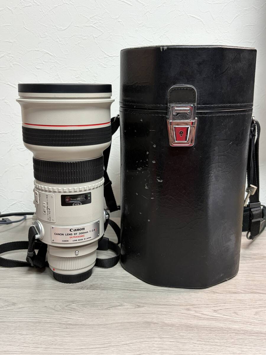 1円〜 キャノン Canon EF 300mm F2.8L USM オートフォーカス レンズ ケース 中古 動作未確認