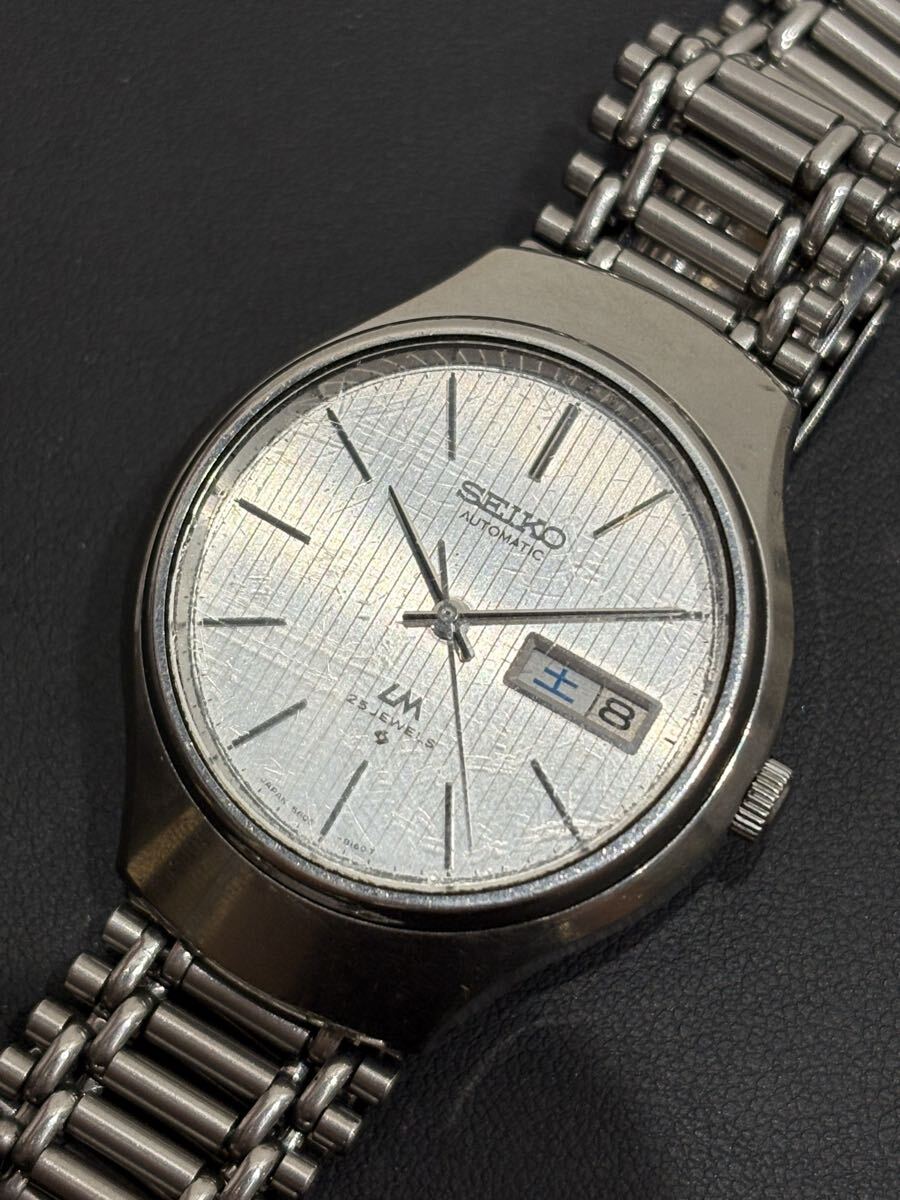 【1円スタート】SEIKO セイコー LORD MATIC 5606-8120 デイデイト 自動巻き 25石 シルバー文字盤 メンズ 動作未確認