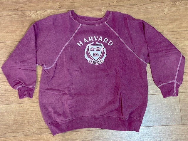 【本物のビンテージ品 / VINTAGE】ワイン色 スウェトシャツ、Mサイズ程度